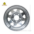 8 parlants Galvanisé Chrome Zinc Steel Trailer Wheel